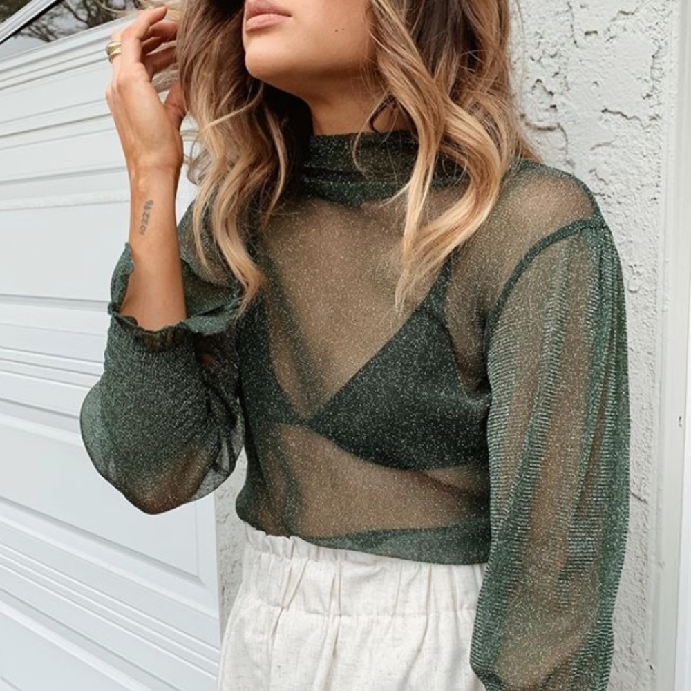 Like new shimmer top